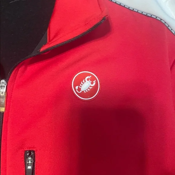 Castelli Men's Red and Black Windbreaker Jacket - Picture 4 of 12